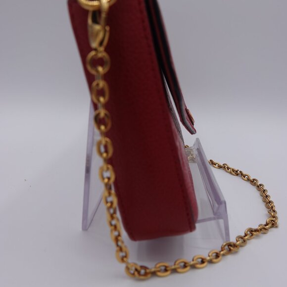 Louis Vuitton Pochette Félicie Empreinte Red Leather - Picture 4 of 13